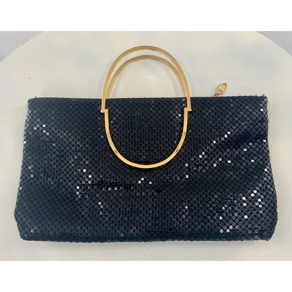 Vintage Warren Reed Black Mesh Purse